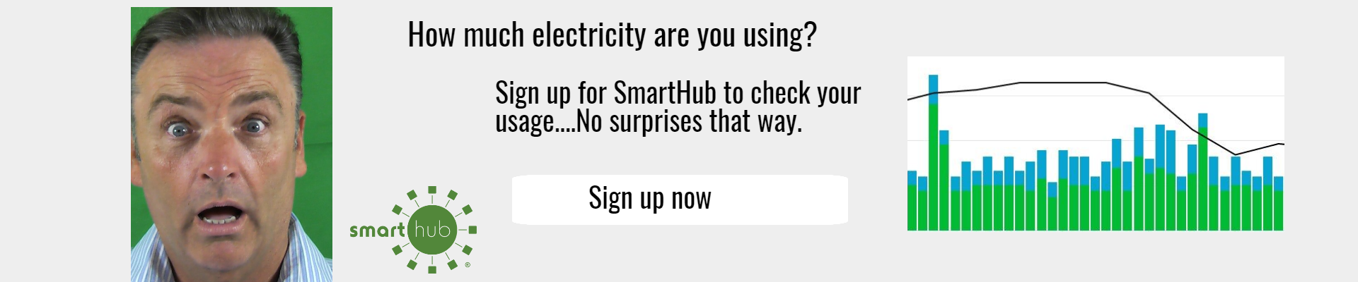 Sign up for SmartHub to check your usage. 